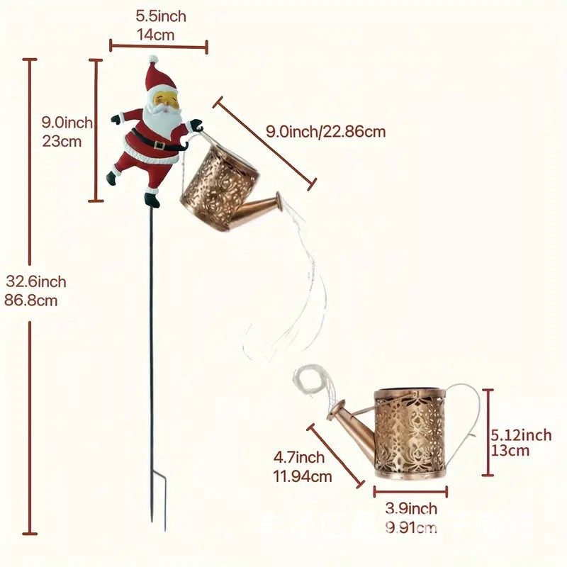 ⏰Lampada solare da giardino a forma di Babbo Natale🎅🎄