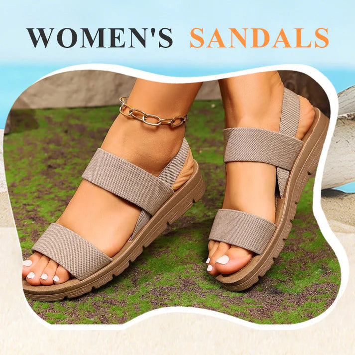 π‘ SCONTO DEL 50%! π₯ Sandali casual antiscivolo da donna con larghe fasce elastiche β Comodi, con suola ammortizzata e perfetti per le giornate di sole βοΈ
