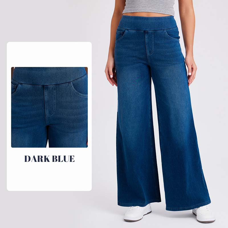 Pantaloni comodi ed elasticizzati a vita alta