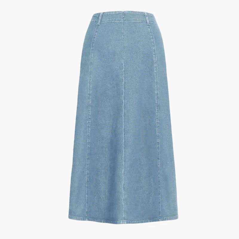 🎁Novità 2026👗Gonna lunga da donna in denim – Vita alta e taglio svasato