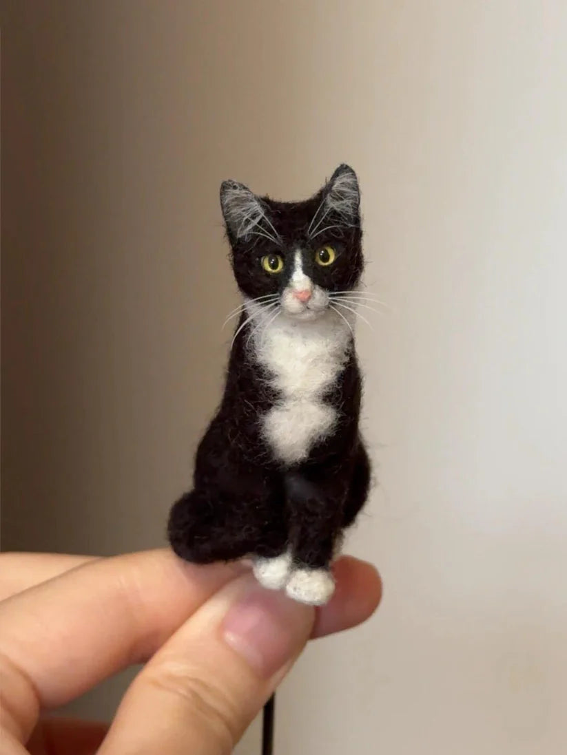 🔥ULTIMO GIORNO 49% DI SCONTO -🐱💖Mini gatto di lana infeltrita