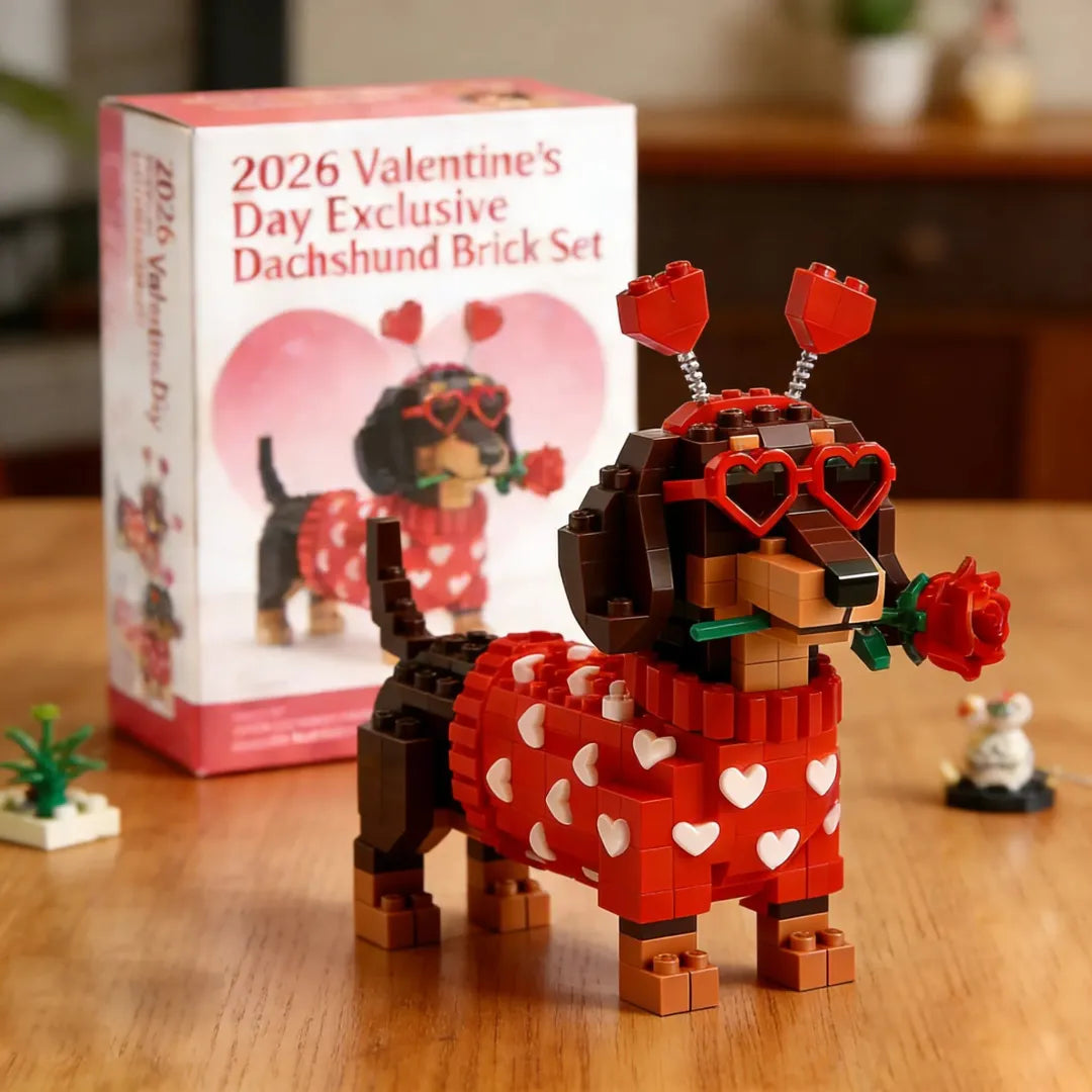 π Set esclusivo di mattoncini Dachshund per San Valentino 2026π