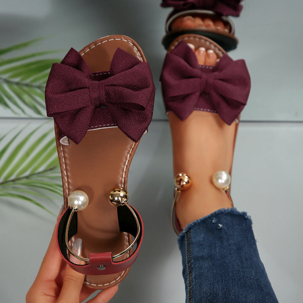 Sandali eleganti color perla con cinturino alla caviglia