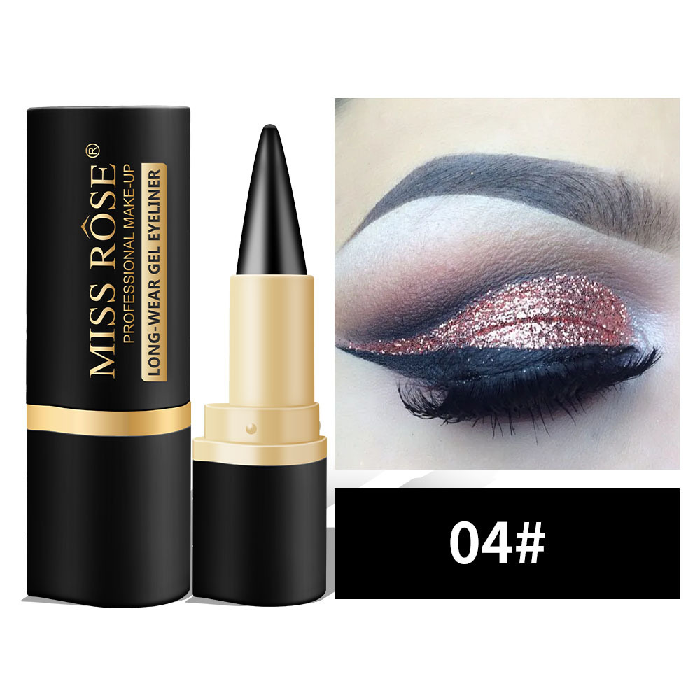 Eyeliner gel nero naturale a lunga tenuta, waterproof, formula naturale, sicuro e innocuo, delicato e facile da rimuovere