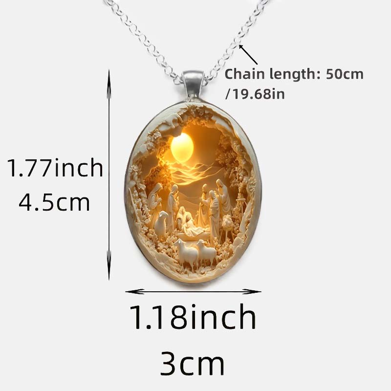 Elegante collana in vetro