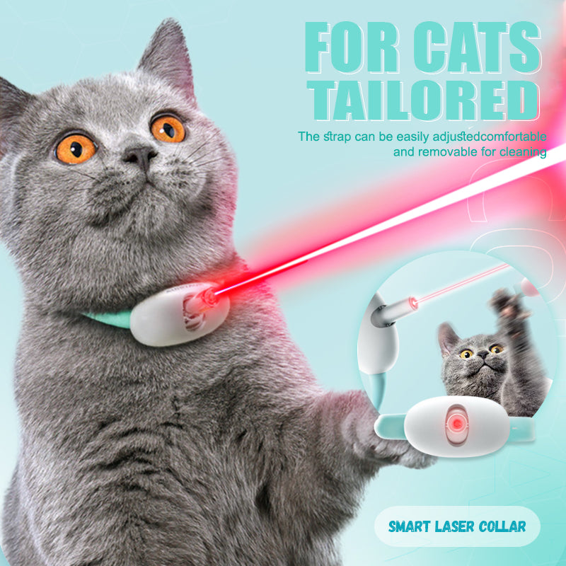 Collare laser intelligente per gatti Giocattolo laser divertente per gatti