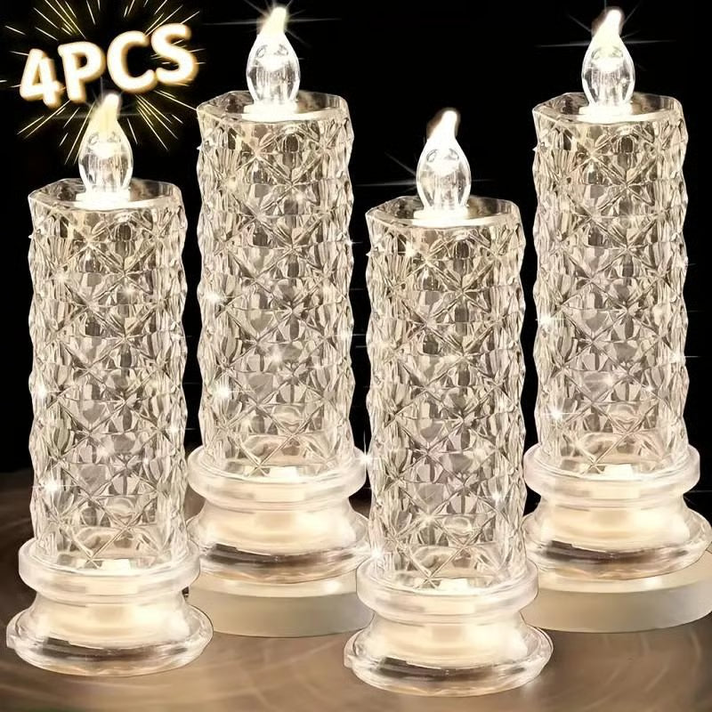 Candela Crystal Rose – Luce romantica senza sporcare