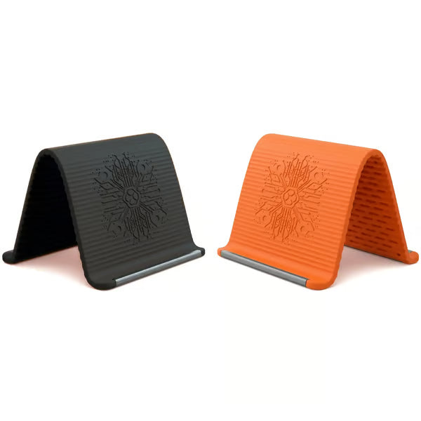 💻📱Supporto flessibile in silicone per telefono con base in alluminio | Supporto pieghevole e portatile, indispensabile per i viaggi: supporto pieghevole per cellulari e smartphone