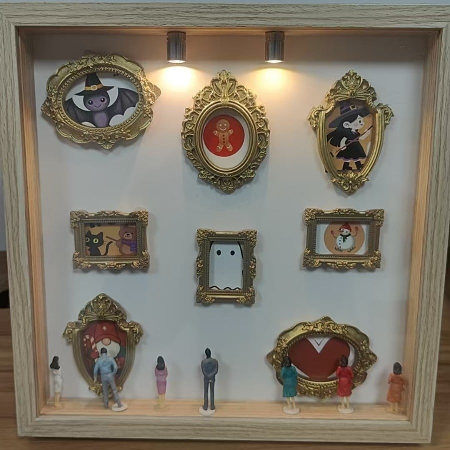 ✨Mini museo fai da te con scatola silhouette – Celebra i tuoi ricordi unici con stile