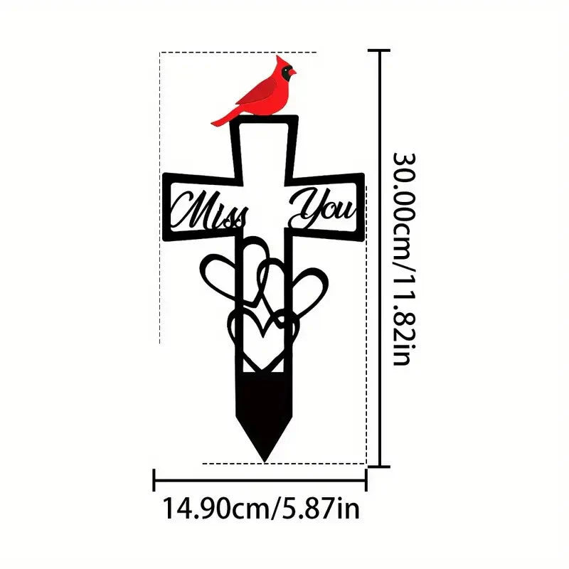 🐦ULTIMO GIORNO DI SALDI -💖Targa commemorativa in metallo per il cimitero✝️