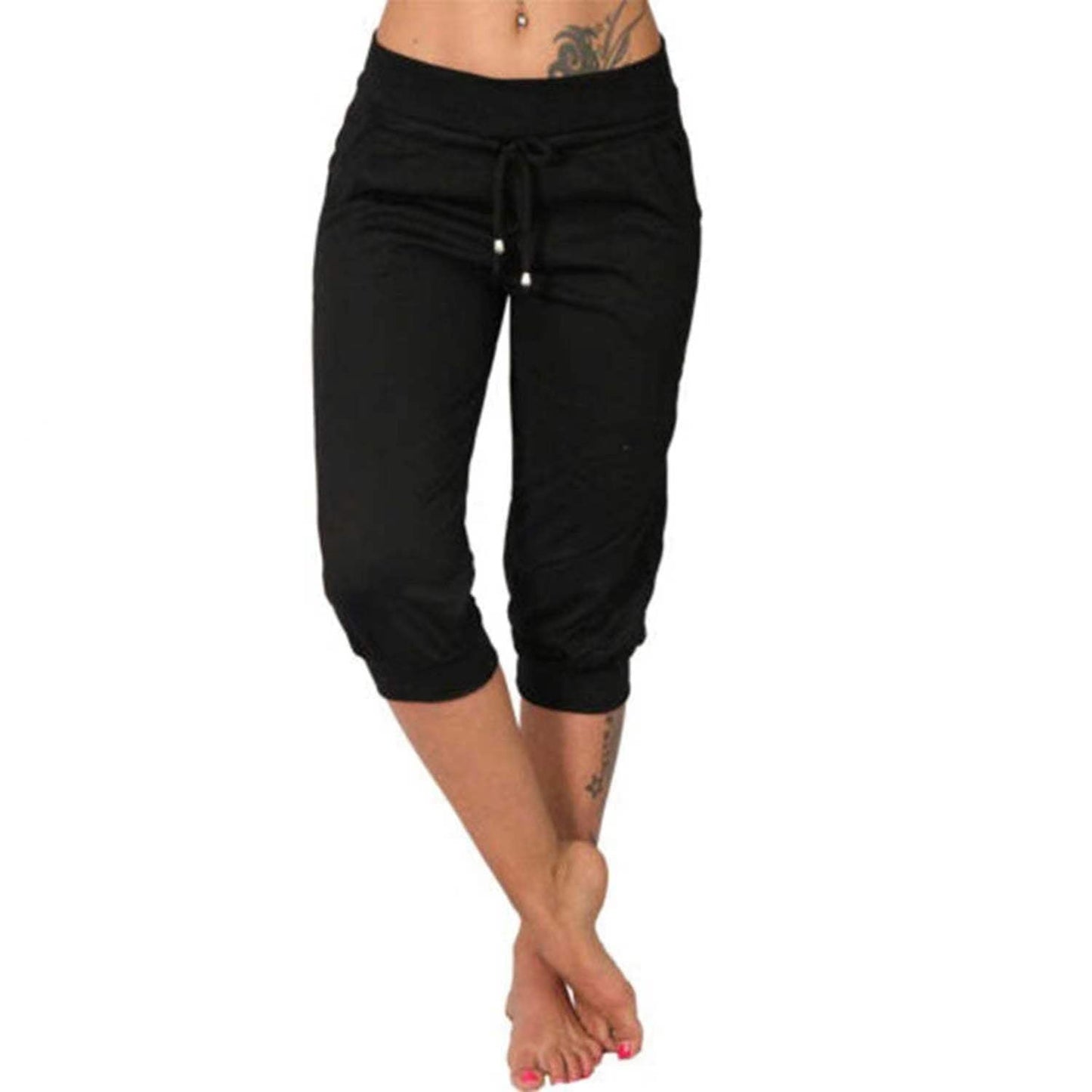 Pantaloni della tuta corti con coulisse in vita, ideali per il relax