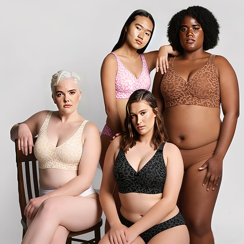 🏆ULTIMO GIORNO DI SALDI 46% DI SCONTO 🔥Reggiseno modellante super rassodante con stampa leopardata | Reggiseni senza ferretto da donna 👍Niente più seno cadent