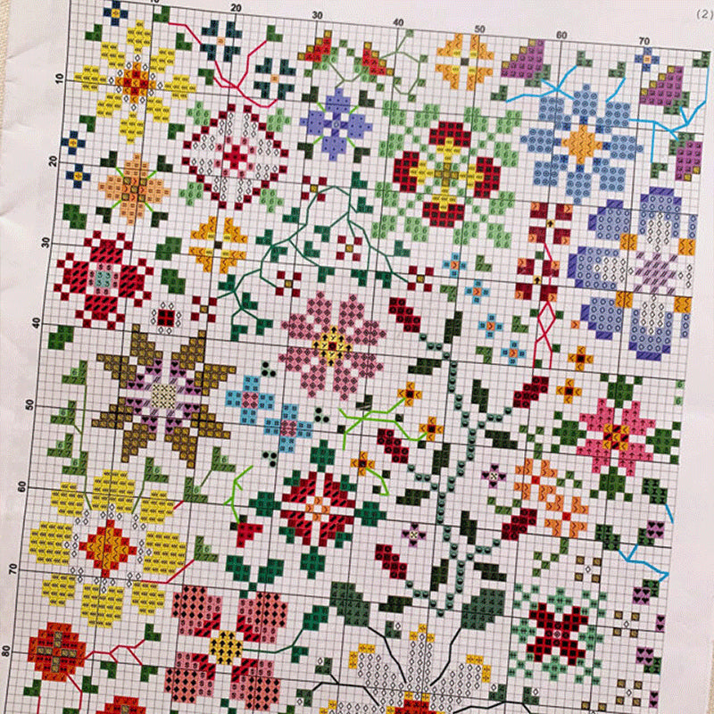 🔥 Vendita flash 49% di sconto - 🌸 Kit per ricamo a punto croce “Un fiore al giorno