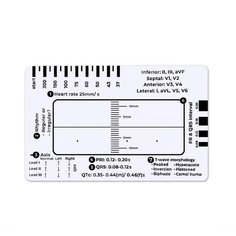 Righello ECG 7 fasi