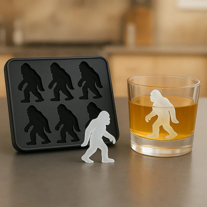 π50% DI SCONTO! π Stampo in silicone per cubetti di ghiaccio Bigfoot β Cubetti Sasquatch a lento scioglimento, senza BPA e pronti per le feste