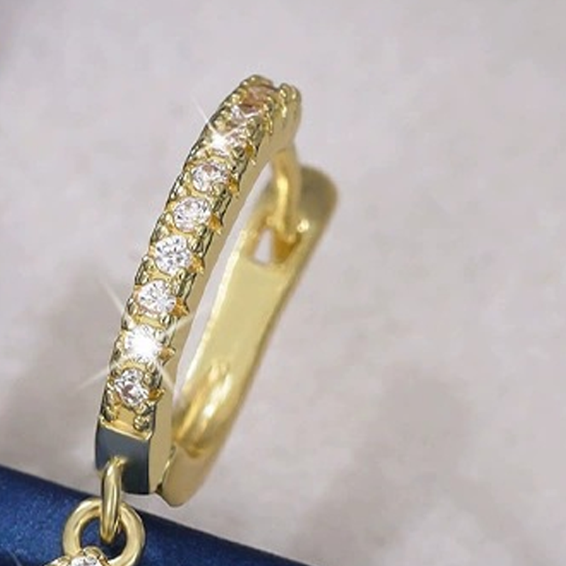 ⏳Sconto del 50% a tempo limitato⏰Eleganti orecchini a cerchio pendenti a goccia💎