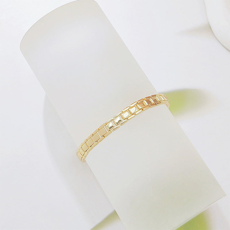 ✨ SCONTO DEL 50% A TEMPO LIMITATO! ✨ Bracciale a maglie geometriche – Minimalista, moderno, delicato 🔷