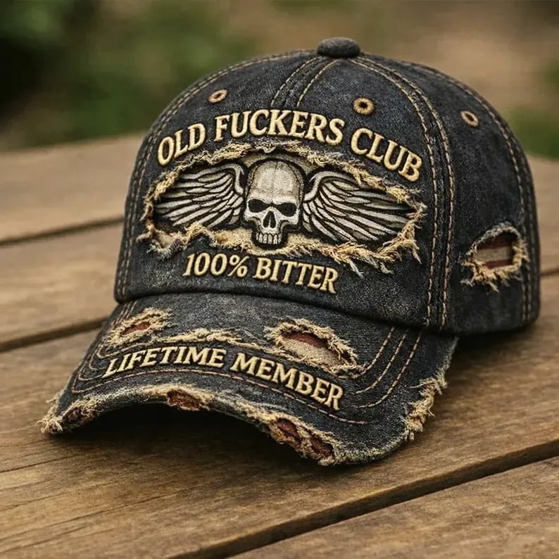 🧢Old F*ckers Club – Cappellino da baseball vintag