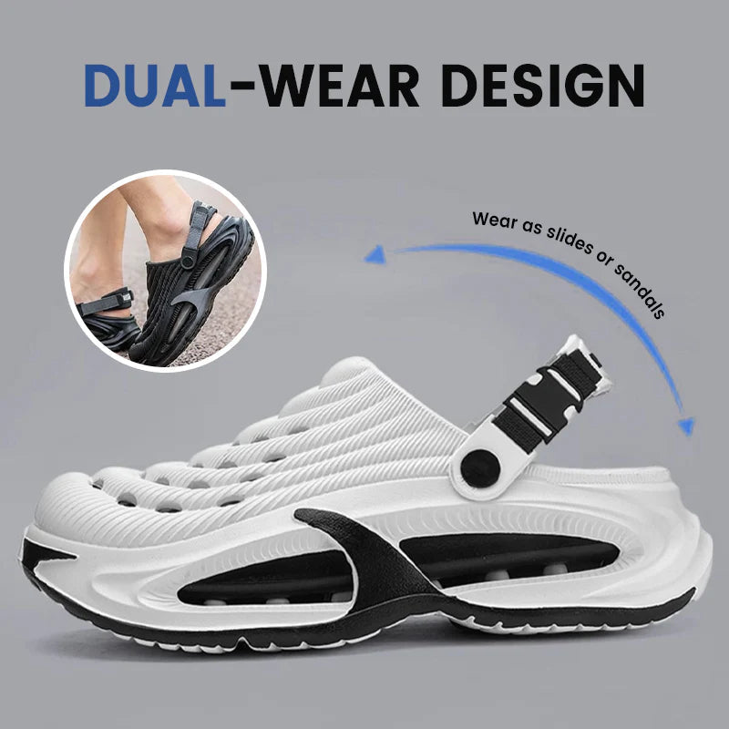 👟50% DI SCONTO🌬️Sandali versatili 2 in 1 da uomo – Suola spessa in EVA, antiscivolo e ultraleggera traspirante🏃‍♂️
