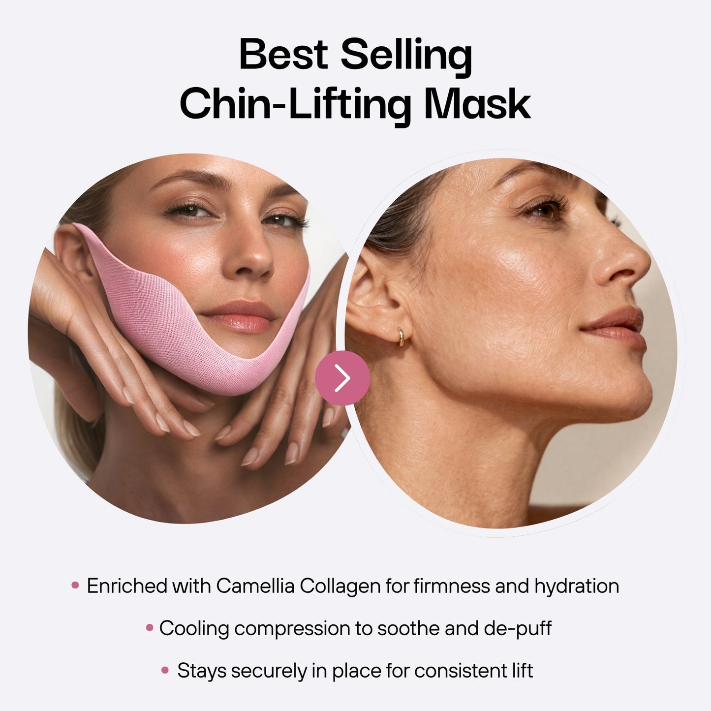 Maschera modellante per il viso con ganci auricolari