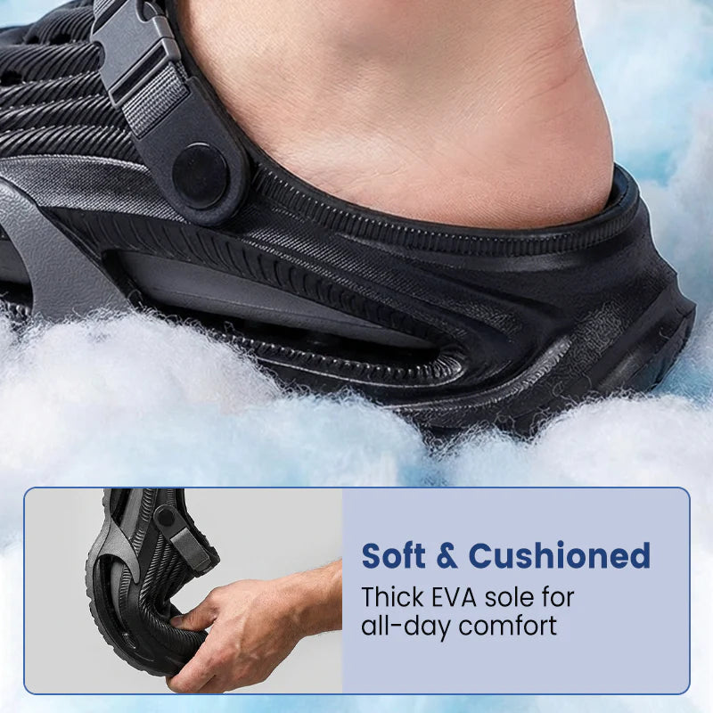 👟50% DI SCONTO🌬️Sandali versatili 2 in 1 da uomo – Suola spessa in EVA, antiscivolo e ultraleggera traspirante🏃‍♂️