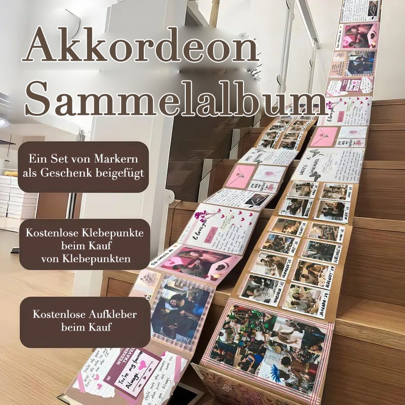 ✨Il custode dei ricordi: album scrapbook pieghevole da 230 cm