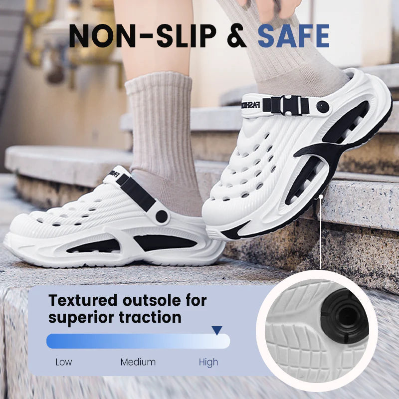 👟50% DI SCONTO🌬️Sandali versatili 2 in 1 da uomo – Suola spessa in EVA, antiscivolo e ultraleggera traspirante🏃‍♂️