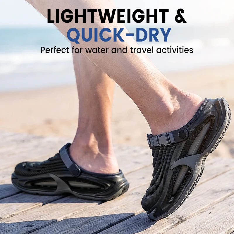 👟50% DI SCONTO🌬️Sandali versatili 2 in 1 da uomo – Suola spessa in EVA, antiscivolo e ultraleggera traspirante🏃‍♂️