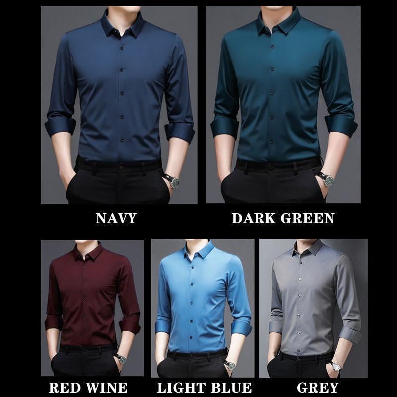 Camicia da uomo button-down senza rughe