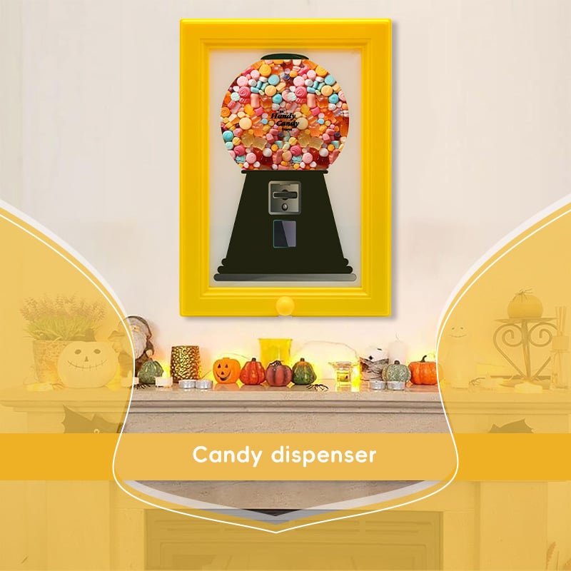 🍬Raro oggetto vintage: cornice Handy Candy - Macchina per caramelle da appendere🔥