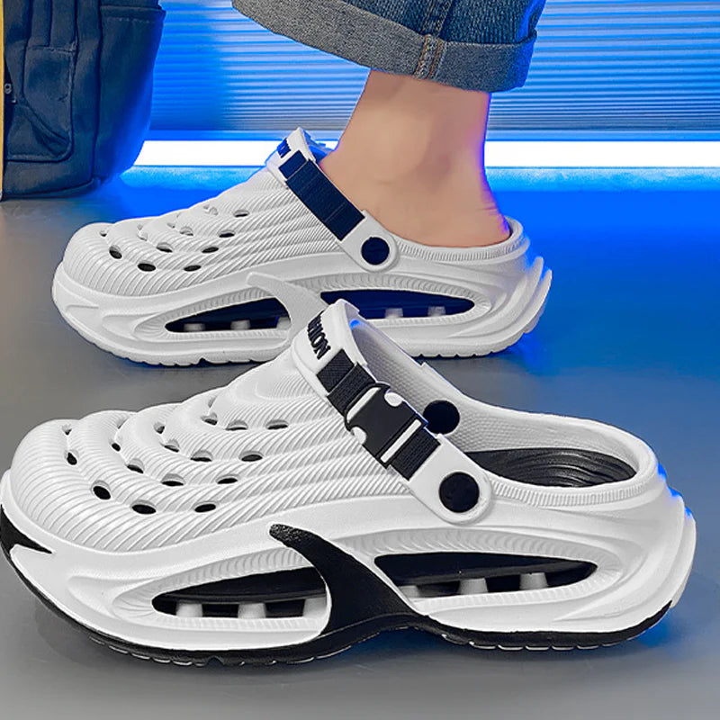 👟50% DI SCONTO🌬️Sandali versatili 2 in 1 da uomo – Suola spessa in EVA, antiscivolo e ultraleggera traspirante🏃‍♂️