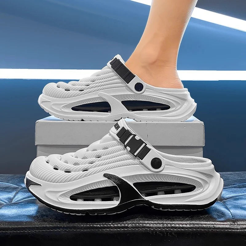 👟50% DI SCONTO🌬️Sandali versatili 2 in 1 da uomo – Suola spessa in EVA, antiscivolo e ultraleggera traspirante🏃‍♂️