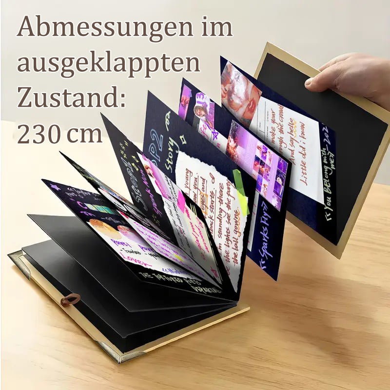 ✨Il custode dei ricordi: album scrapbook pieghevole da 230 cm