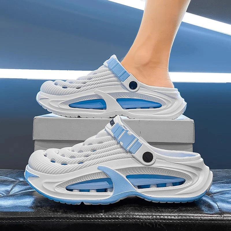 👟50% DI SCONTO🌬️Sandali versatili 2 in 1 da uomo – Suola spessa in EVA, antiscivolo e ultraleggera traspirante🏃‍♂️