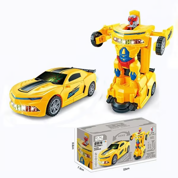 🔥Saldi natalizi 49% di sconto🎄Auto giocattolo elettrica della polizia con deformazione universale