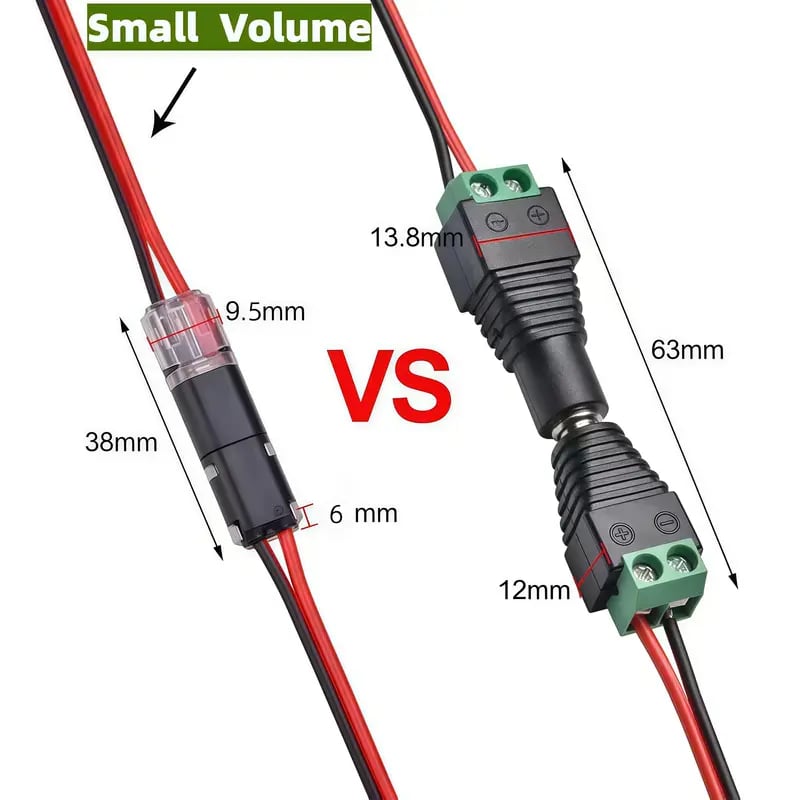 Connettore a doppio filo Connettore per striscia LED 2 Pi