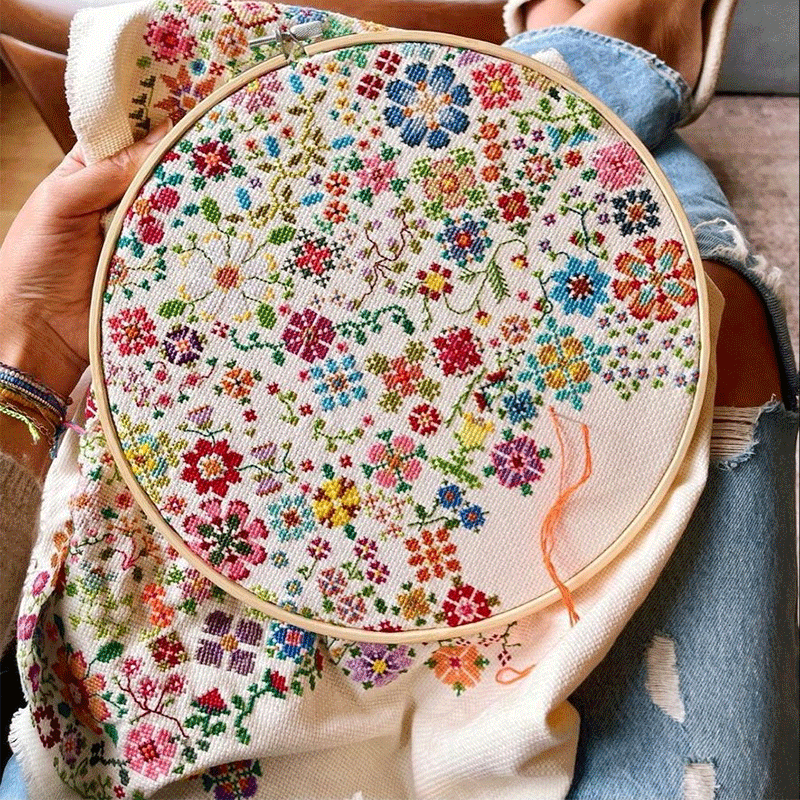 🔥 Vendita flash 49% di sconto - 🌸 Kit per ricamo a punto croce “Un fiore al giorno