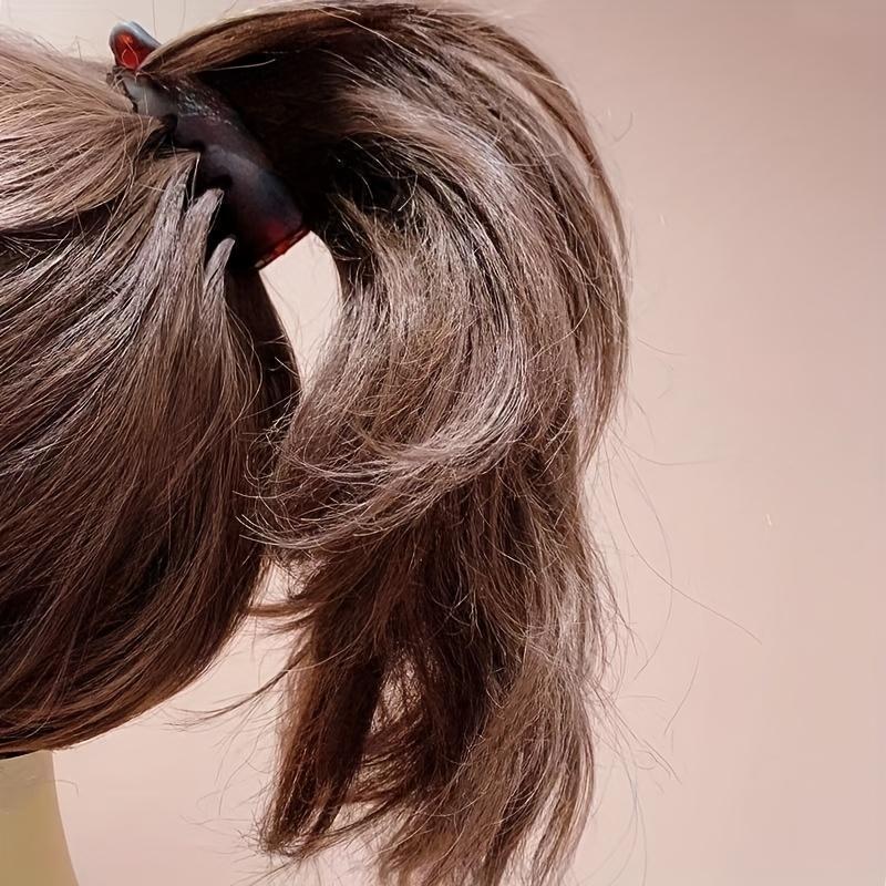Mini mollette antiscivolo a forma di banana: mollette leggere per capelli sottili o fini, ideali per code di cavallo e chignon