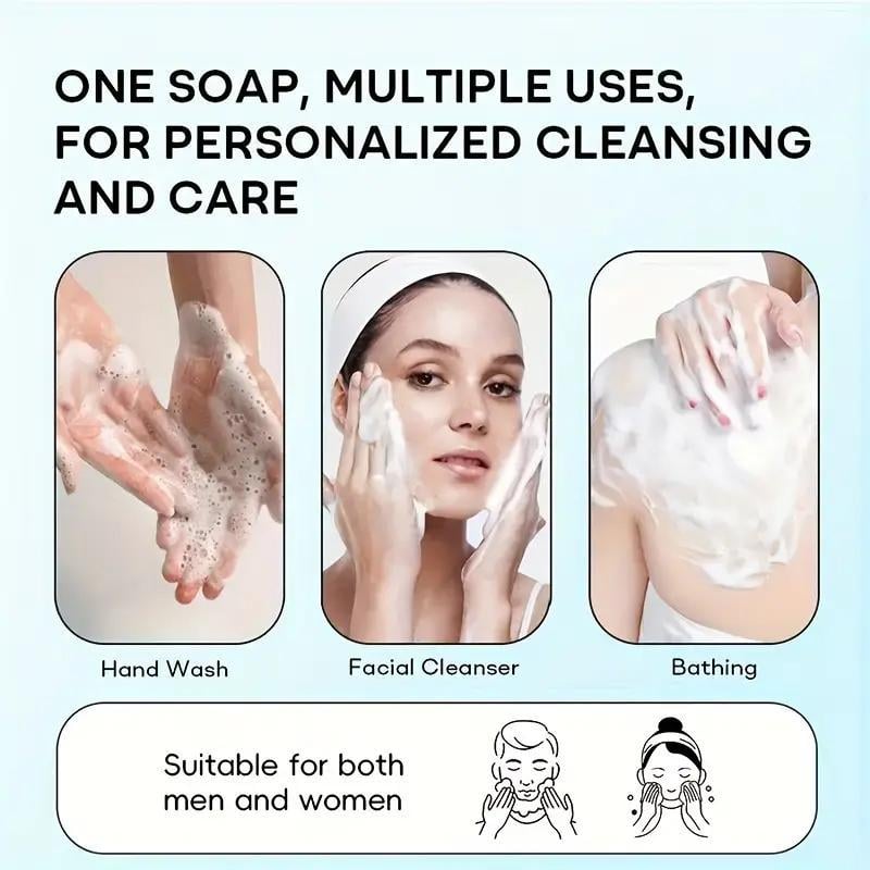 Sapone originale fatto a mano con cristalli di uva, detergente delicato per il viso (confezione singola: 25 pezzi)