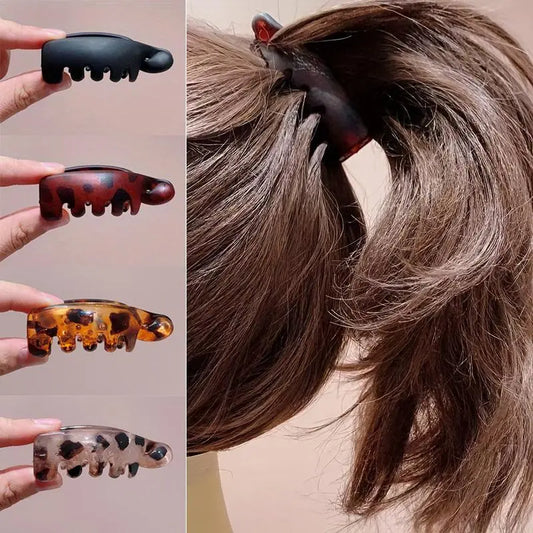 Mini mollette antiscivolo a forma di banana: mollette leggere per capelli sottili o fini, ideali per code di cavallo e chignon