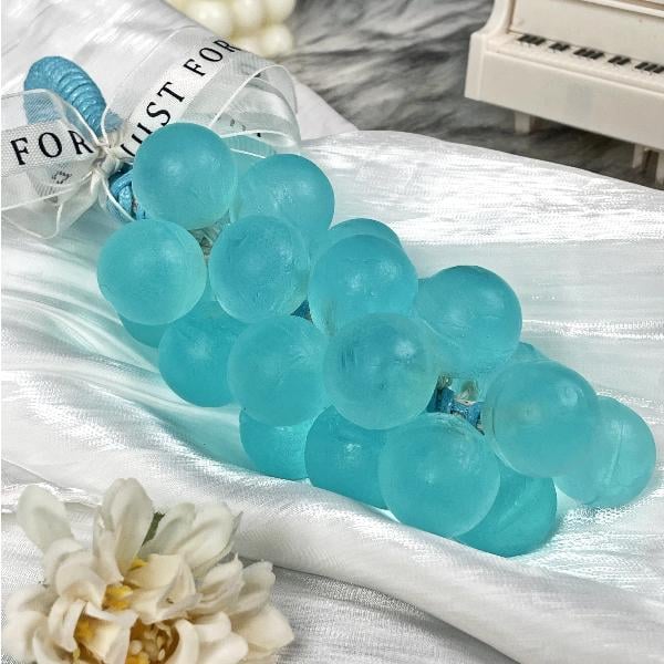 Sapone originale fatto a mano con cristalli di uva, detergente delicato per il viso (confezione singola: 25 pezzi)
