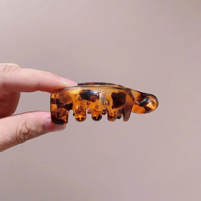 Mini mollette antiscivolo a forma di banana: mollette leggere per capelli sottili o fini, ideali per code di cavallo e chignon