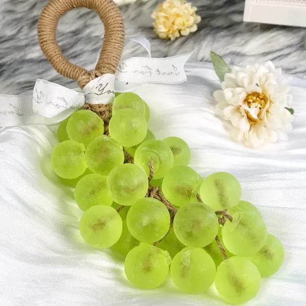 Sapone originale fatto a mano con cristalli di uva, detergente delicato per il viso (confezione singola: 25 pezzi)