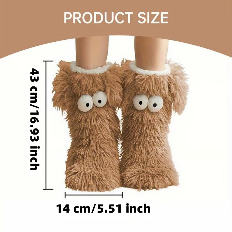 Simpatici calzini antiscivolo in peluche