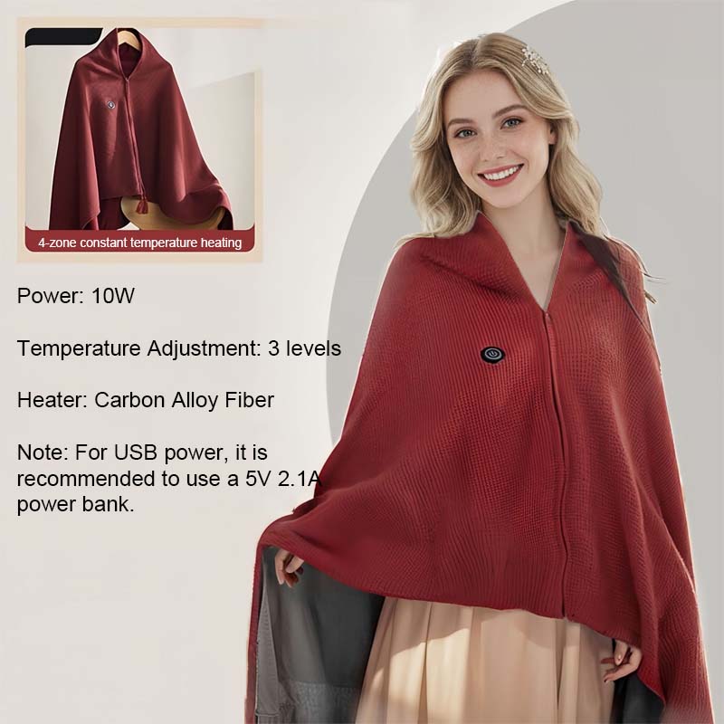 Coperta riscaldante lavabile portatile USB