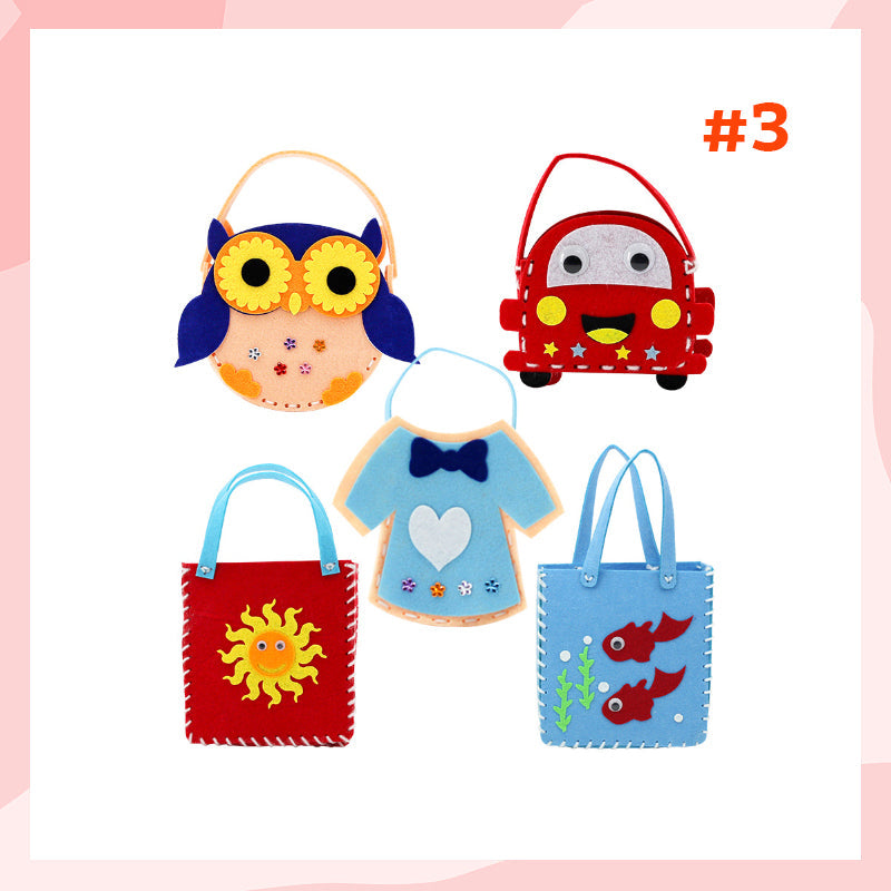 Pacchetto di materiale da cucire per borse creative per bambini