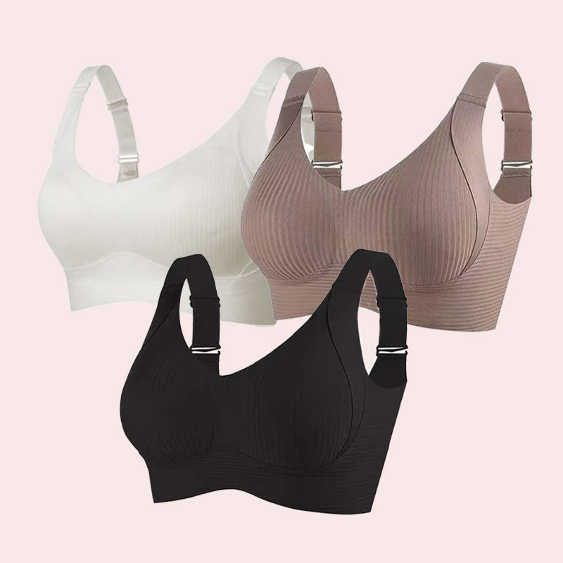 Reggiseno push-up senza ferretto super rassodante, comfort per tutto il giorno, niente più cedimenti (confezione risparmio da 2 pezzi)