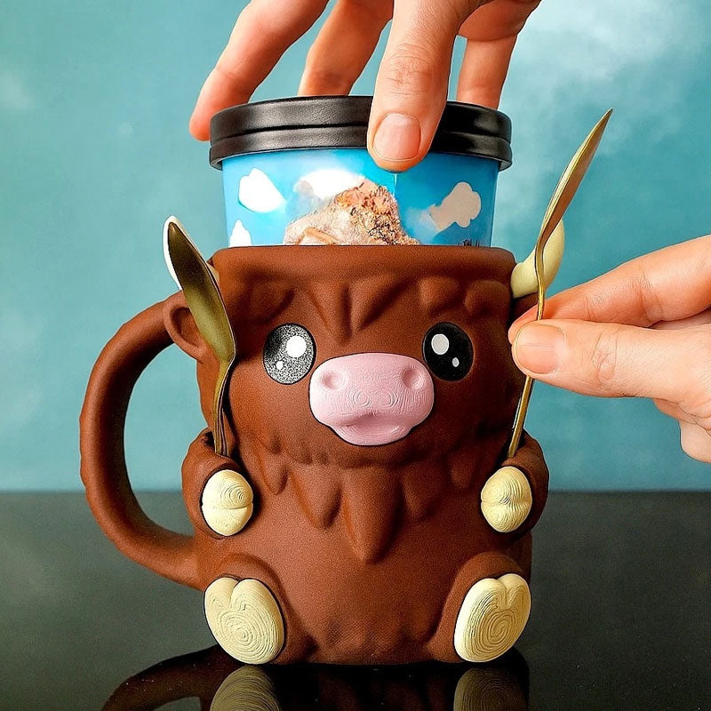 Porta gelato Ferdinand Highland Cow