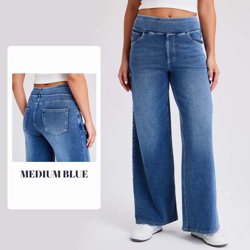Pantaloni comodi ed elasticizzati a vita alta