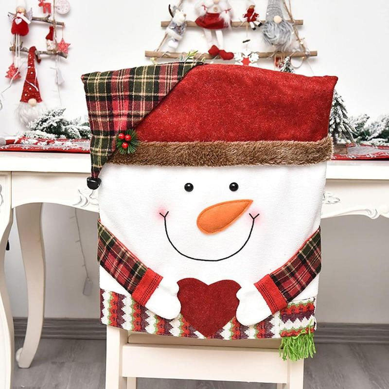 Set di sedie con decorazioni natalizie